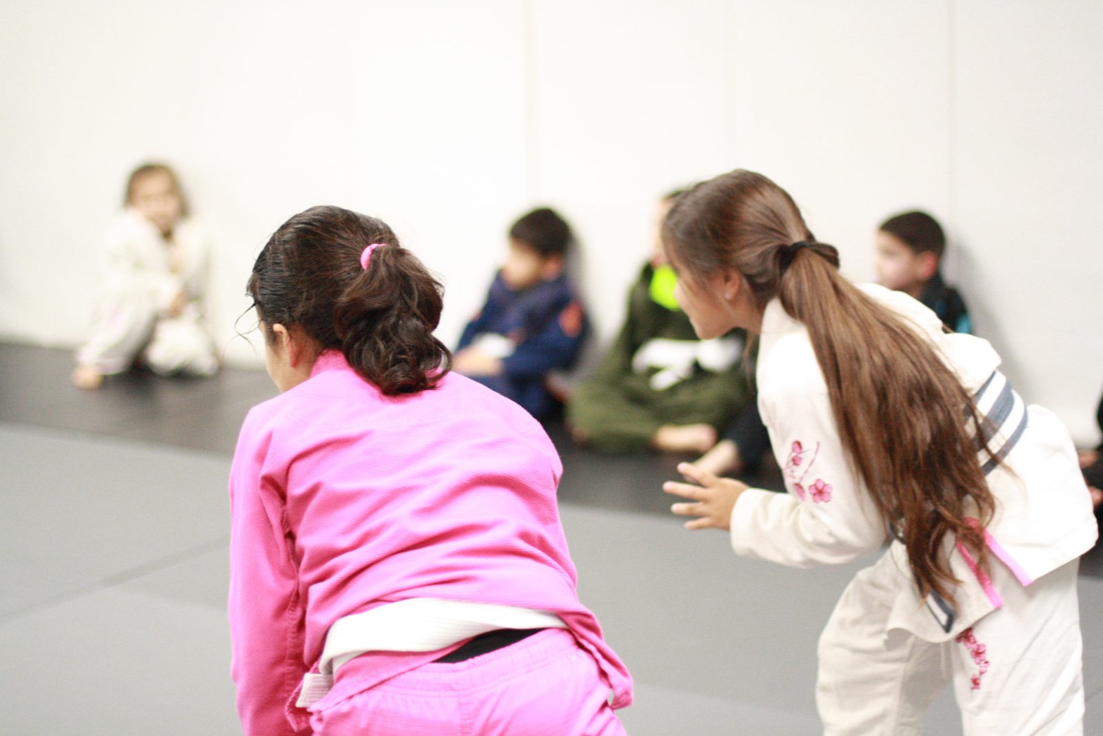 Partners working technique during class